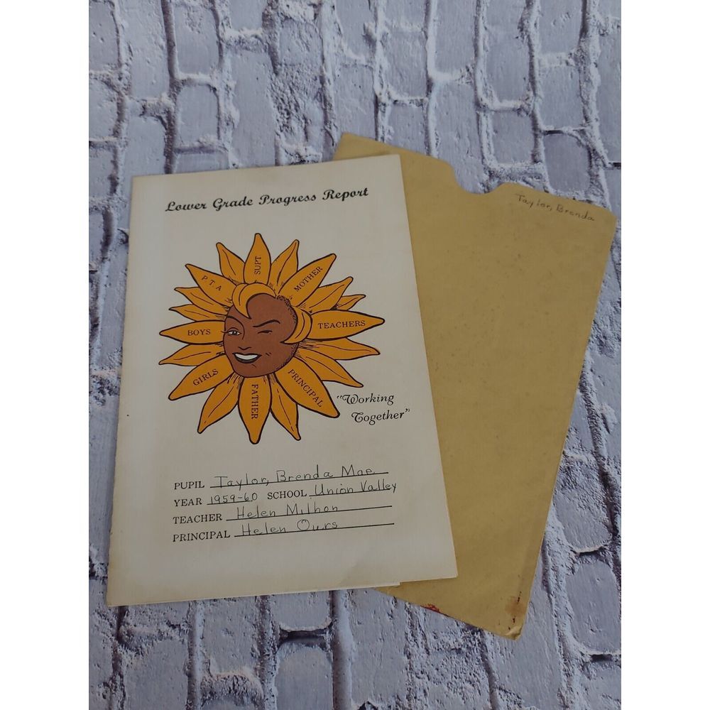 Vintage Peanuts‎ Elementary Progress Report Card  1960 Hutchinson Kansas
